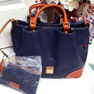 Dooney & Bourke MD Brenna Satchel AND Wallet!!